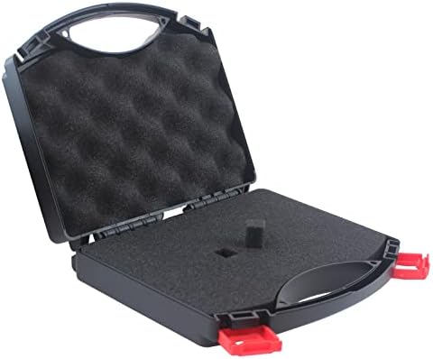 Small Plastic Case with Foam - Hard Carrying Briefcase with Pluck Foam Interior, Padded Protection for Storage, Kids Boss Baby Toys, Black, Outer Size: 9” x 7.7” x 2.2” by AOOCY