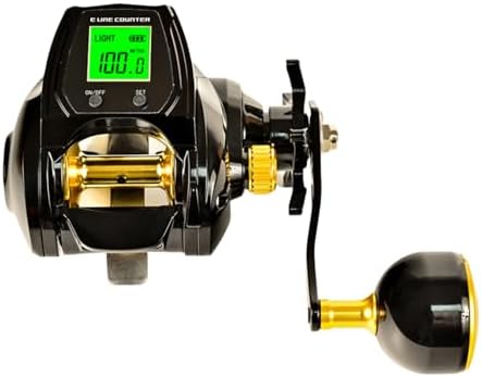 HJJ Electric Fishing Reel, Fly Fishing Reel, Digital Display, Waterproof, Extension Arm, Sea Fishing Reel, Fishing Equipment, Boat Fishing, Deep Sea Fishing, Lake, River, Reservoir etc. (Right-Handed by Unknown