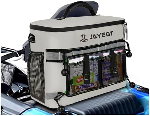 Kayak Cooler Behind Seat - Waterproof Cooler Bag Compatible with Lawn-Chair Seat Kayak，Kayak Accessories Camping Cooler, Portable Ice Chest for Fishing, Beach, Travel,Picnic, Cooler Leak-Proof by JAYEGT