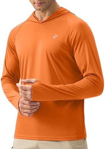 Pudolla Men's Sun Protection Hoodie Shirts UPF 50+ Fishing Hiking Shirt by PudollaSports