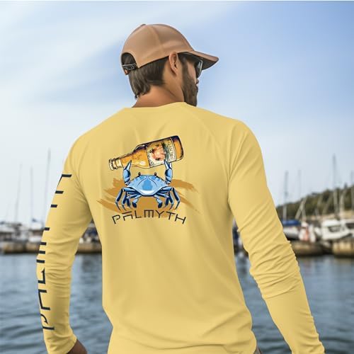 Palmyth Fishing Shirts for Men Long Sleeve UPF 50+ T Shirt Sun Protection - Image 3