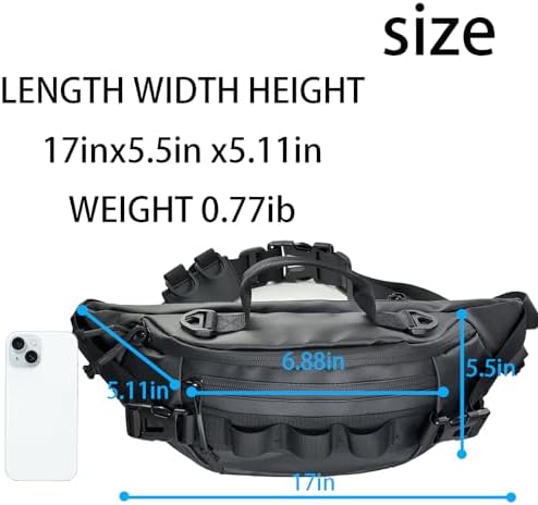 Fishing Fanny Pack for Men -Fishing Fanny Pack-Lightweight and Fishing Sling Pack - Image 2