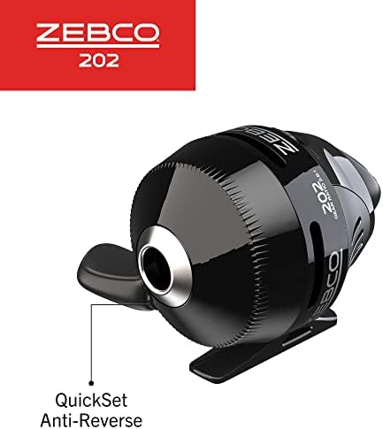 Zebco 202 Spincast Fishing Reel, Right-Hand Retrieve, Durable All-Metal Gears, Stainless Steel Pick-up Pin, Pre-Spooled with 10-Pound Zebco Fishing Line, - Image 4