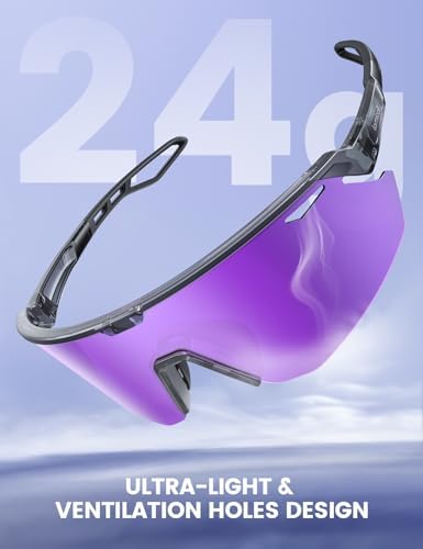 Lamicall 24g Polarized Sports Sunglasses for Men Women - UV400 Protection Sun Glasses for Baseball Running Cycling Fishing - Image 3
