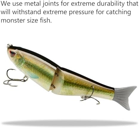 Bassdash SwimShad Glide Baits Jointed Swimbait Bass Pike Salmon Trout Muskie Fishing Lure - Image 5
