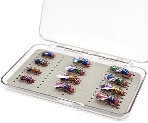 YZD Fly Fishing Flies Realistic Dry Wet Nymph Trout Flies Hand Tie Lures Kits 12/26/48 Pcs… - Image 6