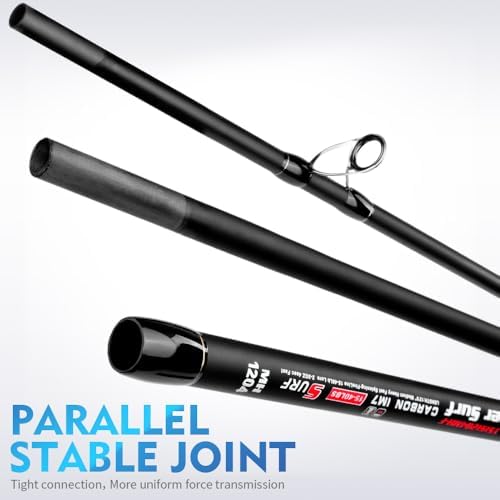 PROBEROS Surf Fishing Rod - Casting Spinning Fishing Rods with Tube(Case) 3 Piece 9'/10'/11'/12' Carbon Saltwater Travel Surf Spinning Rods - Image 7