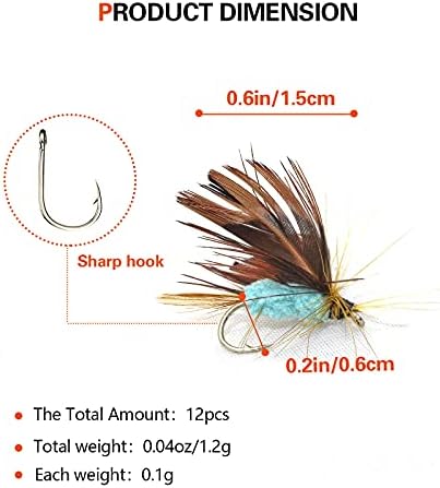 Fly Fishing Kit, Handcrafted Dry Wet Flies with Realistic Lure Design Ready - Image 3