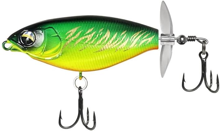 Whopper Fishing Lure for Bass Popper Top Water Fishing Lures with Floating Rotating Tail Barb Treble Hooks in Saltwater Freshwater Plopping Lures Kit - Image 5