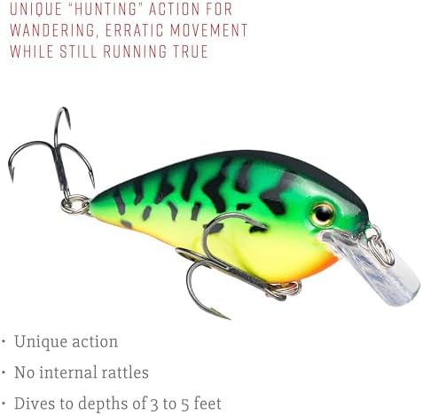 Strike King KVD 1.5 Hard Knock Fishing Lure, 3/8 oz, 3D Lifelike Eyes - Image 4