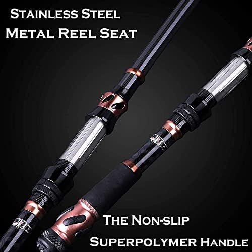 PLUSINNO Fishing Rod and Reel Combos - Carbon Fiber Telescopic Fishing Pole - Spinning Reel 12 +1 Shielded Bearings Stainless Steel BB - Image 6