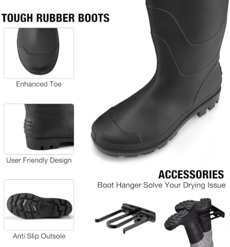 FISHINGSIR Waders for Men Waterproof Women Fishing Chest Wader with Boots - Image 4