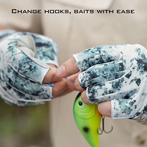 KastKing La Sal UPF50+ Fingerless Fishing Gloves, Men and Women - Image 5