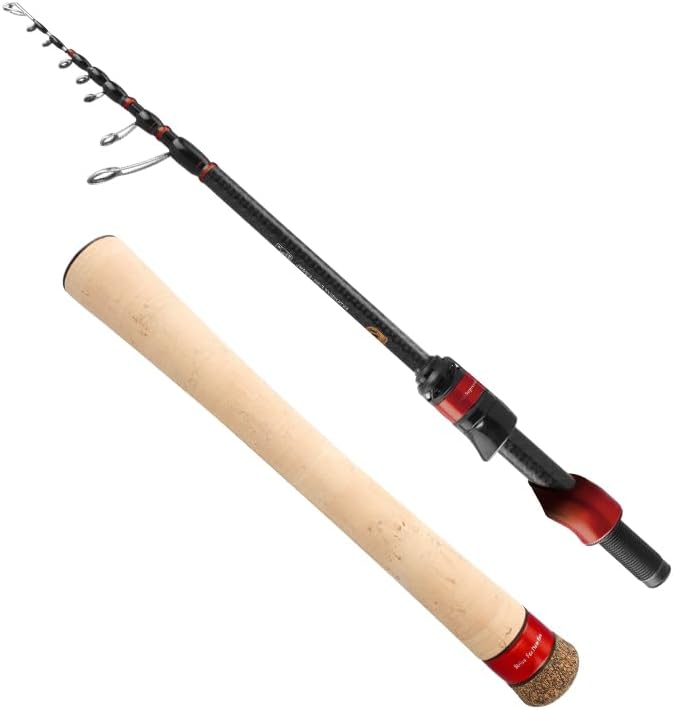 PURELURE Travel Telescopic Fishing Rods, Collapsible Fishing Pole 6ft/7ft by PURELUREOutdoor