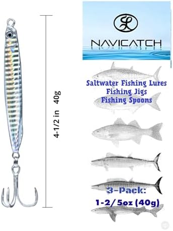 Saltwater Fishing Lures Fishing Jigs Fishing Spoons for Striped bass, Pompano, Spanish Mackerel ，Bluefish - Image 4
