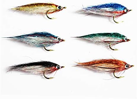 Tigofly 12pcs Wounded Minnow Fly Ice Dub Polar Fry Fly Fishing Flies Size 8 - Image 2