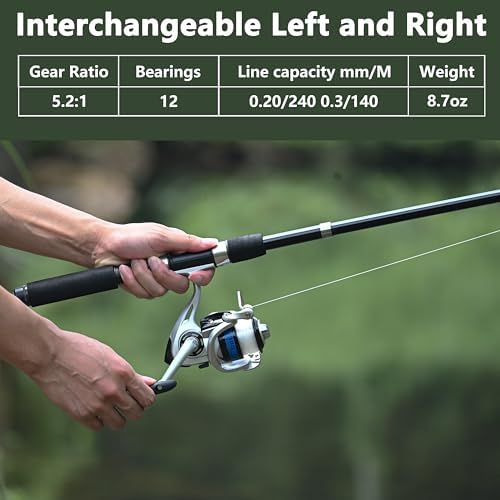 2PCS Fishing Rod and Reel Combo 6.9ft Telescopic Fishing Pole - Image 3