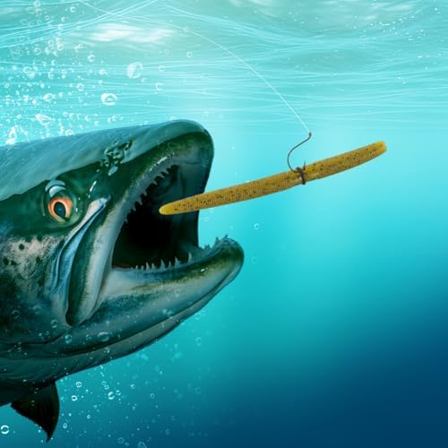 5'' Senko Bait Soft Stick Worms for Wacky Rig Bass Fishing - Image 3