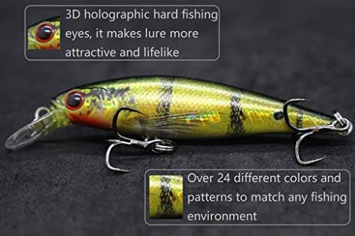 Minnow Crankbait for Bass Fishing Bass Lure Jerkbait Fishing Lures and Tackle Box - Image 4