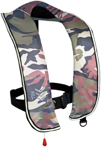 Automatic Inflatable Life Jacket|Life Vest for Adults|PFD Low Profile|Supports up to 330 lbs(YSH701) by morinokawau