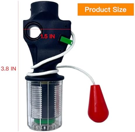Automatic Inflator Device with 3 PCS Safety Clasps for Inflatable Life Jacket, Suitable for Cartridge Cylinder with 1/2 Inch Thread Life Vest Life Saving Belt - Image 2