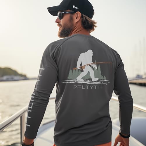 Palmyth Fishing Shirts for Men Long Sleeve UPF 50+ T Shirt Sun Protection - Image 2