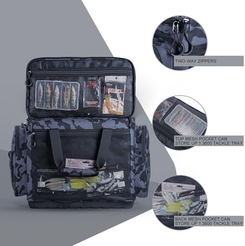 Goture Large Tackle Bag, Water Resistant Saltwater Gear Storage - Image 5