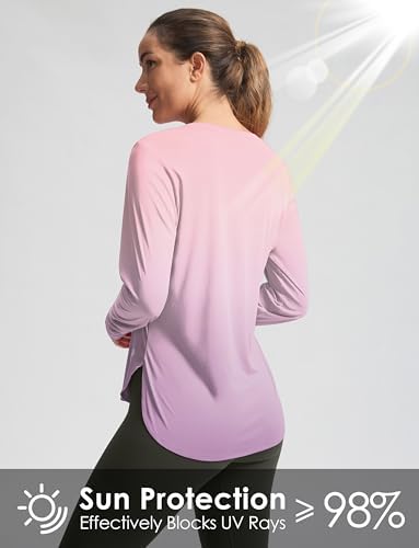 G Gradual Women's Sun Shirts UPF 50+ Long Sleeve Workout Hiking Tops - Image 5