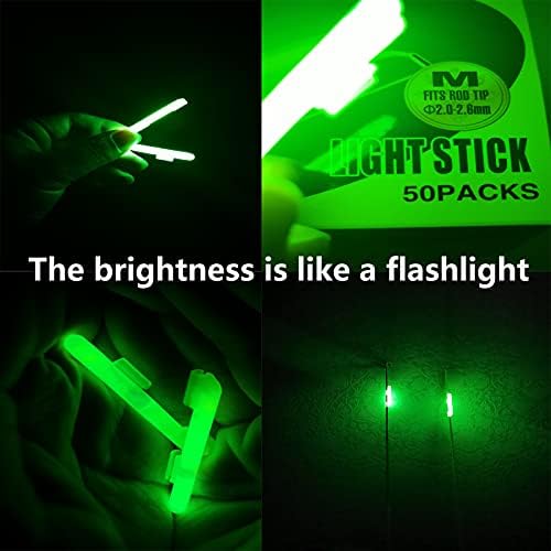 100PCS Ocean Sun Clip Snap On Fishing Glow Sticks Rod Tips， Pole Light for Catfishing Surf Bank in The Dark - Image 6