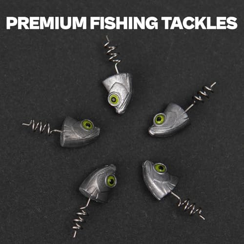 15 Pack Line Thru Swimbait Fishing Jig Heads(No Hooks), Anti-Throw Off Design Save Soft Bait 1/8 3/16 1/4 3/8 1/2oz for Bass Fishing - Image 5