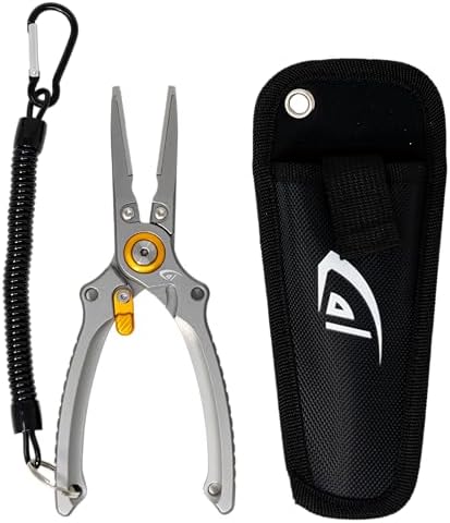 danco 7.5-Inch Aluminum Center Cutter Fishing Pliers with Sheath and Lock by dancosportsinc