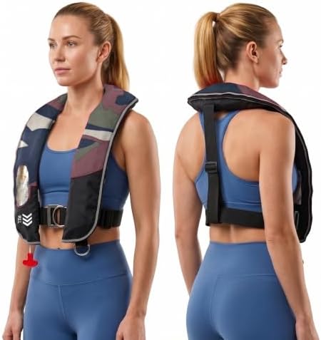 Manual Inflatable Life Jacket,Preserver PFD for Adults,Life Vest for Adults,Supports Weight up to 330 pounds - Image 4