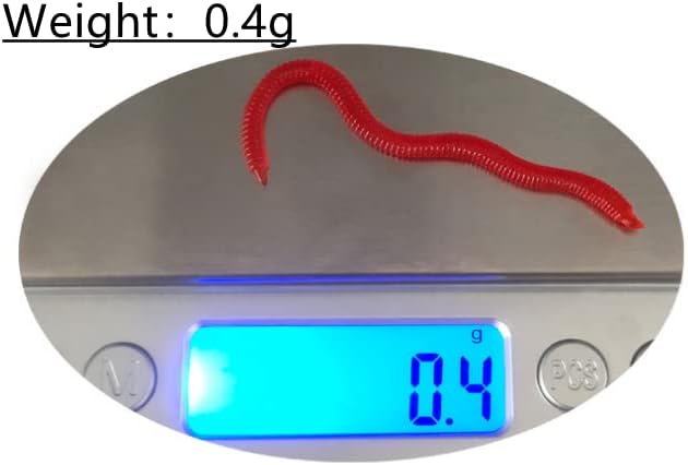 1.6in/3.3/3.9in Fishing Soft Lure Trout Worm Earthworm Bait Lifelike Fake Bloodworm Grub Worm Soft Fishing Lure Baits - Image 3