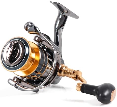 Spinning Fishing Reel for Freshwater Saltwater Fishing, Anti-Reverse with Front-Adjustable Drag by RESTCLOUD