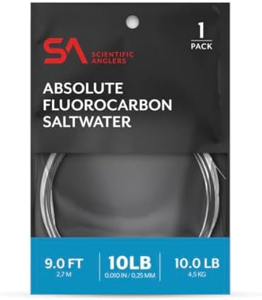 Scientific Anglers Absolute Fluorocarbon Saltwater Leader 9 ft Single Pack by Scientific+Anglers