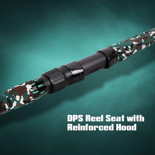 Fiblink Surf Fishing Rod,Portable Spinning Rod & Casting Rod,3/4 Piece Travel Fishing Pole,Carbon Fiber Surf Rod,Stainless Steel Guides with Ceramic Rings,No-Slip Grip(9'/10'/10'6"/12'/15') - Image 4