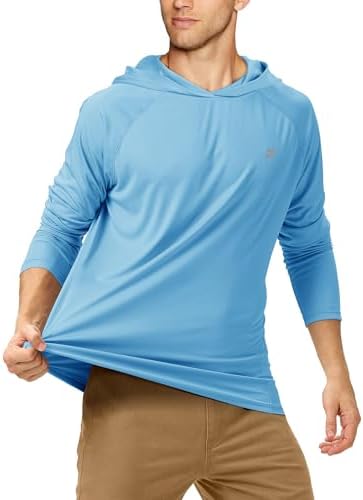 Roadbox Mens Fishing Sun Hoodie, Long Sleeve UPF 50+ UV Protection Shirts - Image 2