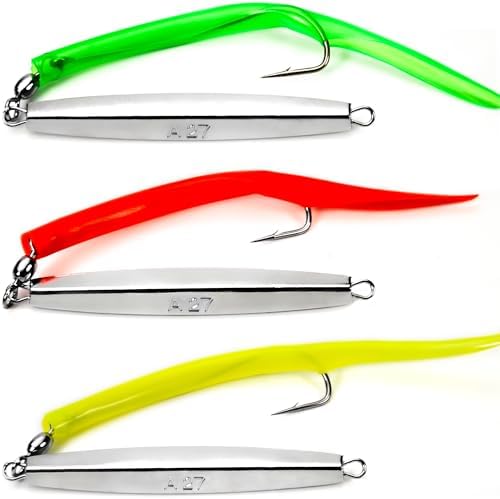 Diamond Jigs Saltwater Fishing Lures for Tuna, Striped Bass by VMSIXVM