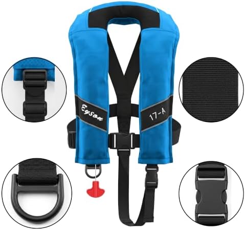 Automatic Inflatable Life Jacket, Preserver PFD for Kids,Life Vest for Kid,Supports Weight up to 160 pounds(YSH725) - Image 3