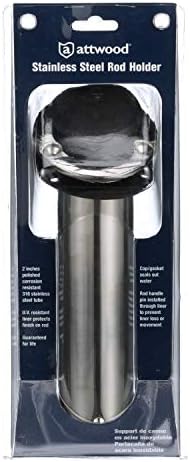 Attwood 66362-7 Stainless Steel Flush Mount Rod Holder, 2-Inch Diameter, 7 ½ Inches Long, 30-Degree Top Flange, Open Base End - Image 4
