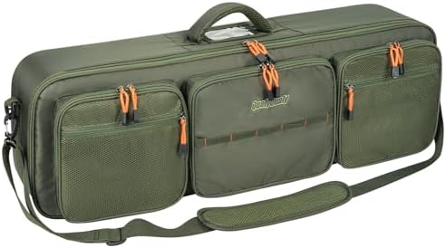 QualyQualy Fly Fishing Rod Travel Case with Rod and Reel Starter Kit (Travel Rod Case Only) by QualyQualy