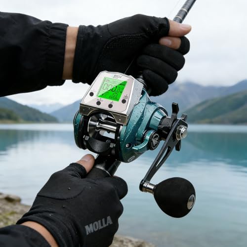 Line Counter Digital Baitcasting Fishing Reel with LCD Display Ultralight Baitcaster Reel, 22-35 Lb Max Drag, 6.3:1/7.2:1 Gear Ratio, Left/Right Hand, for Freshwater & Saltwater - Image 2