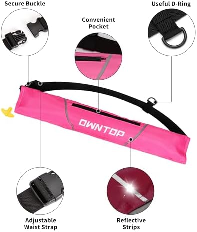 Owntop Automatic/Manual Inflatable Swim Belt Pack, Manual Convertible Swim Jacket for Adults, 24g CO2 Cylinder Included, Low Profile for Kayak, Fishing, Paddle Sports - Image 4