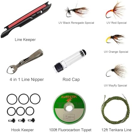 Aventik FreshStart Tenkara Rod in 7ft/8ft Action 7:3 Complete Beginner Kit - Image 4