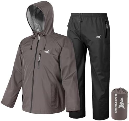 KastKing HydroSense Essential Waterproof Beathable Lightweight Rain Suit by KastKing