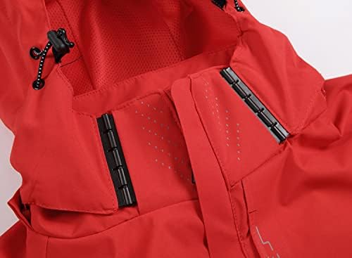 Men's Lightweight Waterproof Rain Jacket,Shell Hooded Outdoor Raincoat Hiking Windbreake jacket - Image 5