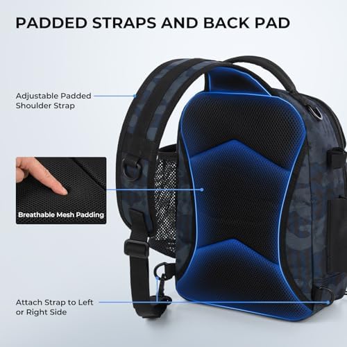 KastKing BaitSpace Fishing Sling Bag, Fishing Backpack with Rod Holder - Image 6