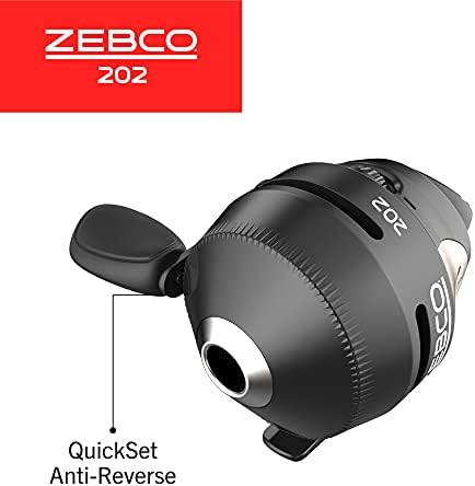 Zebco 202 Spincast Fishing Reel, Right-Hand Retrieve, Durable All-Metal Gears, Stainless Steel Pick-up Pin, Pre-Spooled with 10-Pound Zebco Fishing Line, - Image 4