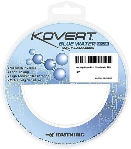 KastKing Kovert Blue Water 100% Fluorocarbon Leader Line, Saltwater Fishing by KastKing