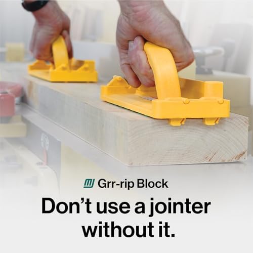 MICROJIG GRR-RIP-BLOCK Smart Push Block for Routers, Jointers, Band and Table Saws, Woodworking Tool, Extreme Grip, GB-1, Yellow/Green - Image 3